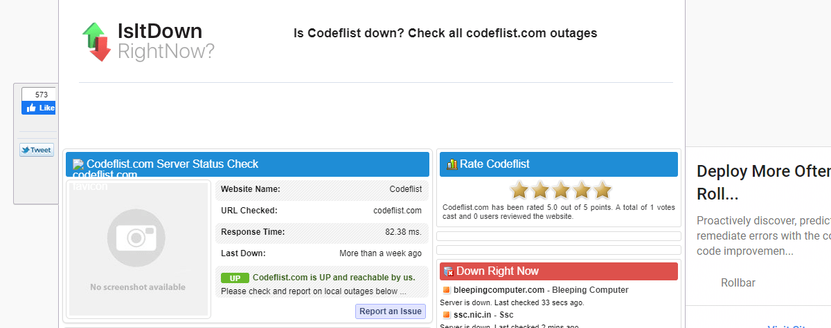 Is This Website Down Or Just Me? - CodeFlist Tricks 2021