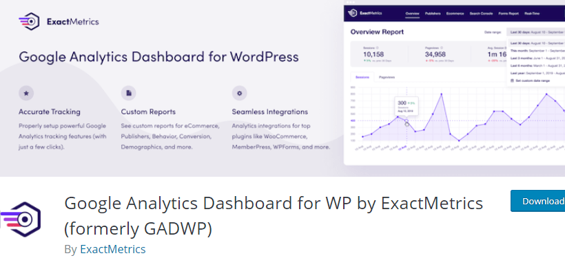 ExactMetrics - WordPress Google Analytics Plugin
