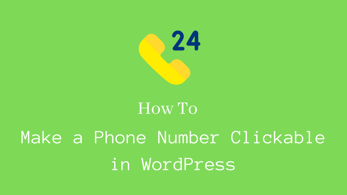 clickable phone number html