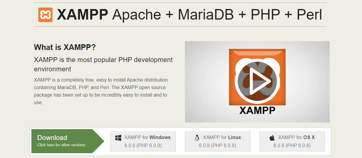 Download and Install XAMPP