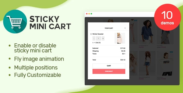 Sticky Mini Cart for WooCommerce - CodeFlist - banner