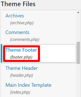 how to edit a footer in WordPress