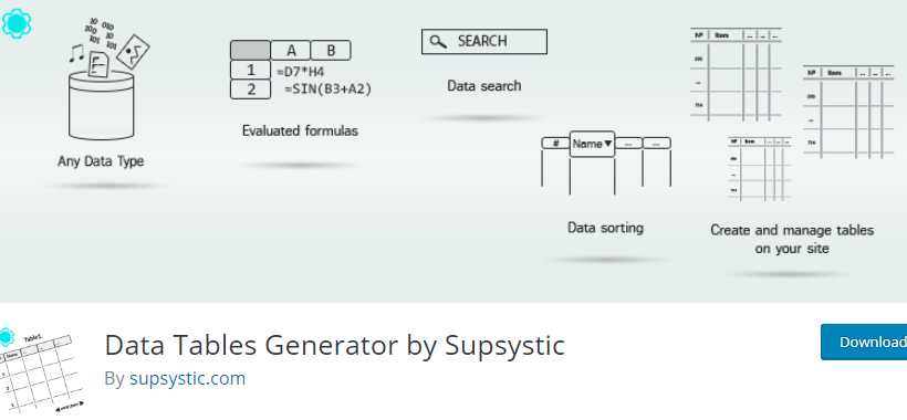 Data Tables Generator by Supsystic - Data Table Plugins