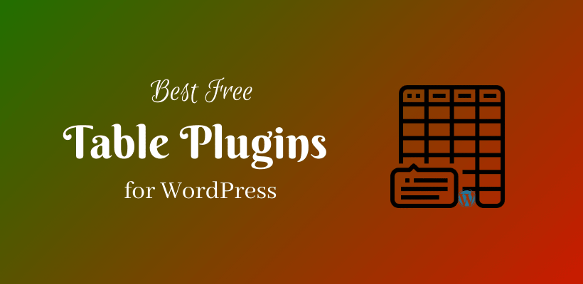 Best Free Table Plugins for WordPress - CodeFlist
