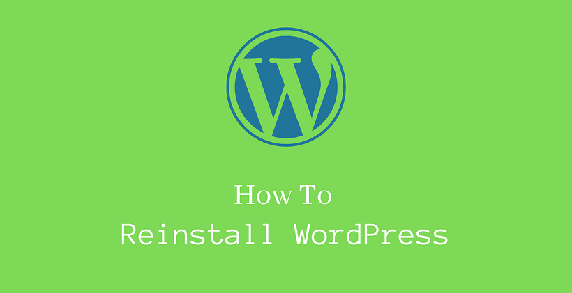 How to reinstall WordPress - CodeFlist